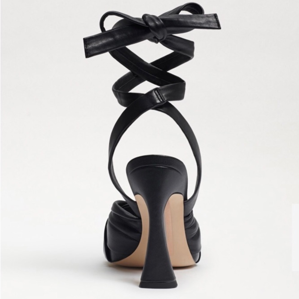 Sam Edelman Black Leather Heel Lenora - Picture 3 of 10